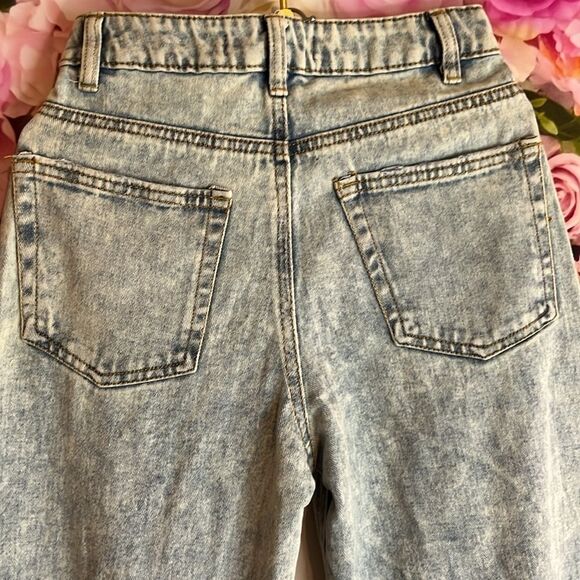 Slashed And Ripped Flared Wide leg Jeans by Highway Jeans size 1 NWT - Picture 7 of 9